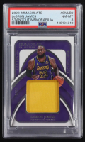 LeBron James 2022-23 Immaculate Collection Standout Memorabilia #14 #22/99 (PSA 8) at PristineAuction.com