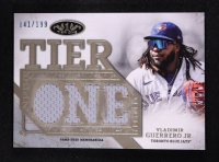 Vladimir Guerrero Jr. 2024 Topps Tier One Die Cut Relics #T1RDVG #141/199 at PristineAuction.com