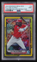 Elly De La Cruz 2024 Bowman Chrome Mega Box Refractors Yellow #22 #11/75 RC (PSA 9) at PristineAuction.com