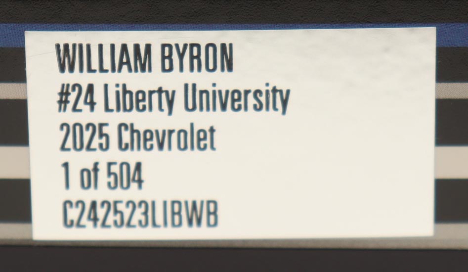 William Byron Signed 2025 #24 Liberty University | 1:24 Diecast Car (PA) at PristineAuction.com William Byron Signed 2025 #24 Liberty University | 1:24 Diecast Car (PA) at PristineAuction.com