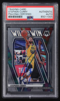 Stephen Curry Signed 2020-21 Panini Mosaic Will to Win #6 (PSA) at PristineAuction.com