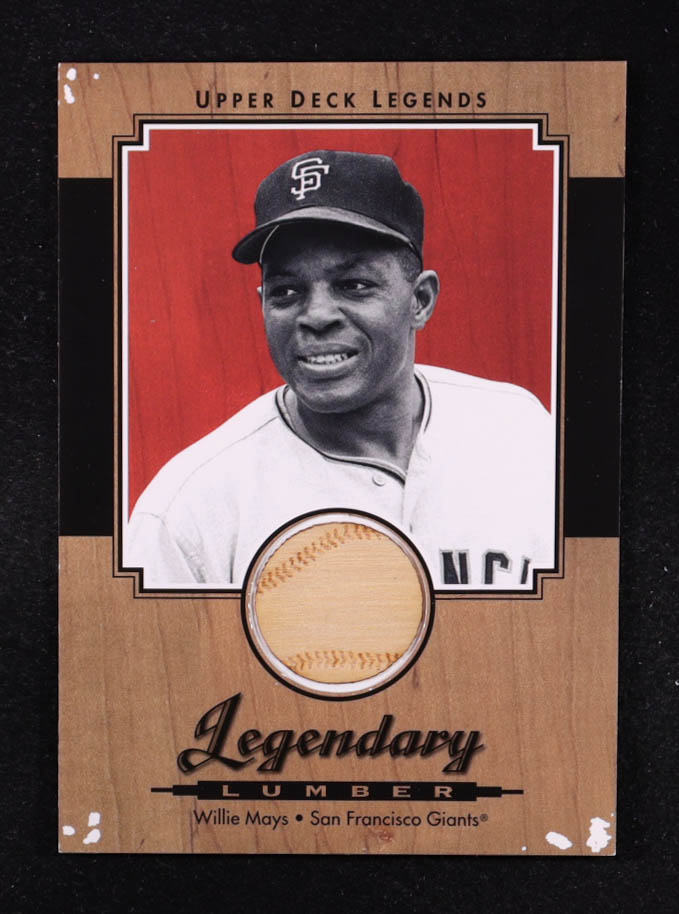 Willie Mays 2001 Upper Deck Legends Legendary Lumber #LWM DP at PristineAuction.com Willie Mays 2001 Upper Deck Legends Legendary Lumber #LWM DP at PristineAuction.com