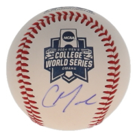 Christian Moore Signed NCAA 2024 Men's College World Series Logo Baseball (Beckett) at PristineAuction.com