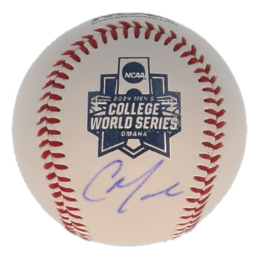 Christian Moore Signed NCAA 2024 Men's College World Series Logo Baseball (Beckett) at PristineAuction.com Christian Moore Signed NCAA 2024 Men's College World Series Logo Baseball (Beckett) at PristineAuction.com