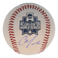 Christian Moore Signed NCAA 2024 Men's College World Series Logo Baseball (Beckett) at PristineAuction.com