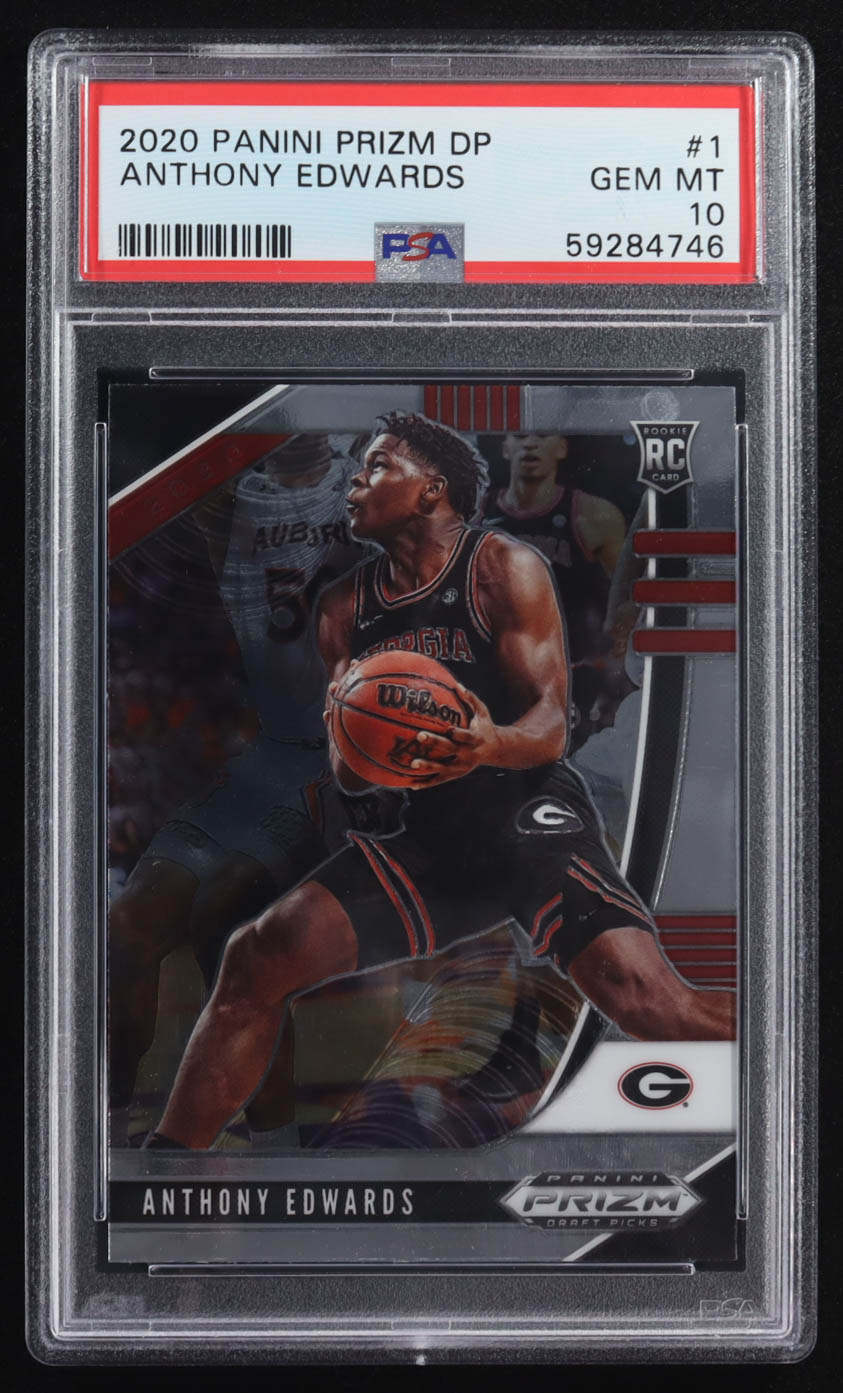Anthony Edwards 2020-21 Panini Prizm Draft Picks #1 RC (PSA 10) at PristineAuction.com Anthony Edwards 2020-21 Panini Prizm Draft Picks #1 RC (PSA 10) at PristineAuction.com