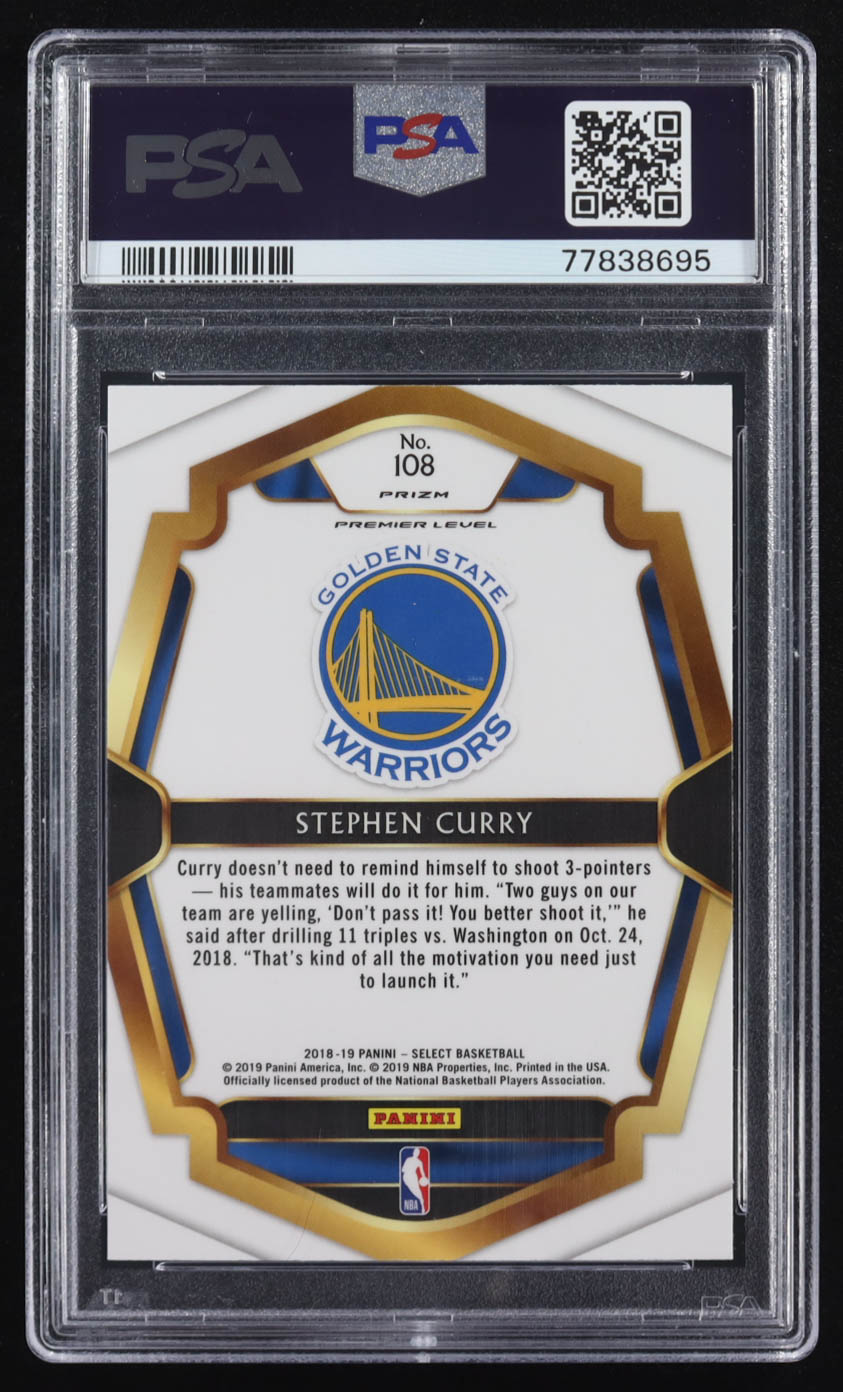 Stephen Curry 2018-19 Select Prizms Scope #108 (PSA 10) at PristineAuction.com Stephen Curry 2018-19 Select Prizms Scope #108 (PSA 10) at PristineAuction.com