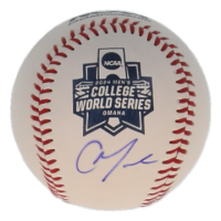 Christian Moore Signed 2024 NCAA College World Series Logo Baseball (Beckett) at PristineAuction.com