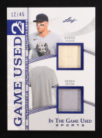 Aaron Judge / Derek Jeter 2025 Leaf ITG Used Sports Game Used 2s Memorabilia Navy #IG21 #12/45 at PristineAuction.com