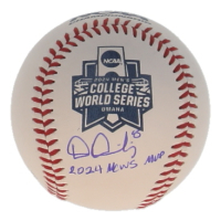 Dylan Dreiling Signed NCAA 2024 Men's College World Series Logo Baseball Inscribed "2024 MCWS MVP" (Beckett) at PristineAuction.com