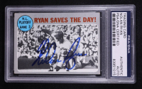 Nolan Ryan Signed Topps 1970 Ryan Saves The Day! #197 (PSA) at PristineAuction.com