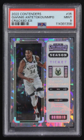 Giannis Antetokounmpo 2022-23 Panini Contenders Cracked Ice Ticket #35 #12/25 (PSA 9) at PristineAuction.com