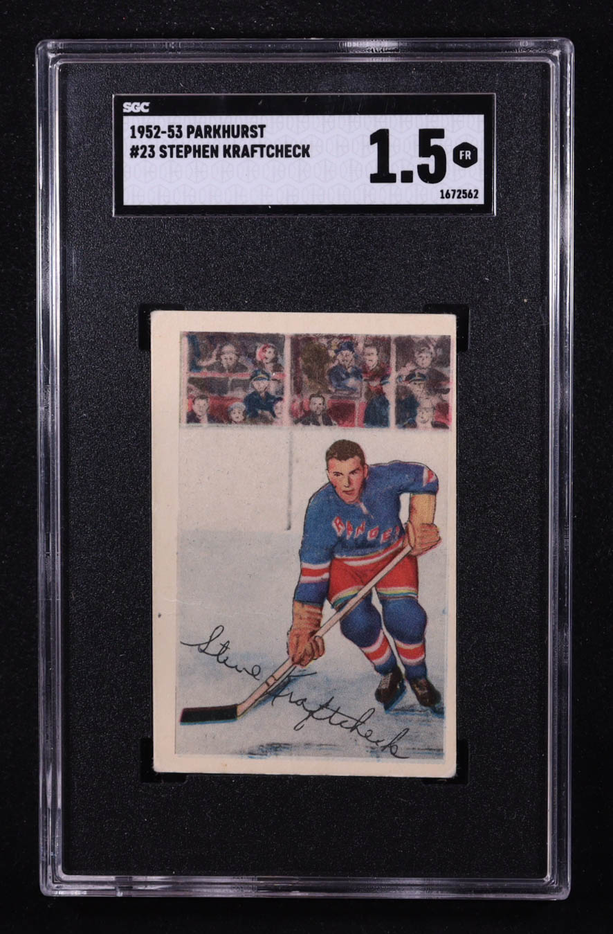 Stephen Kraftcheck 1952-53 Parkhurst #23 (SGC 1.5) at PristineAuction.com Stephen Kraftcheck 1952-53 Parkhurst #23 (SGC 1.5) at PristineAuction.com