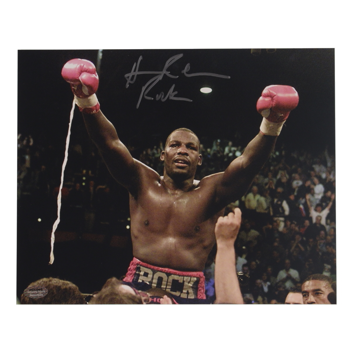 Hasim "Rock" Rahman Signed 8x10 Photo (Schwartz) at PristineAuction.com Hasim "Rock" Rahman Signed 8x10 Photo (Schwartz) at PristineAuction.com