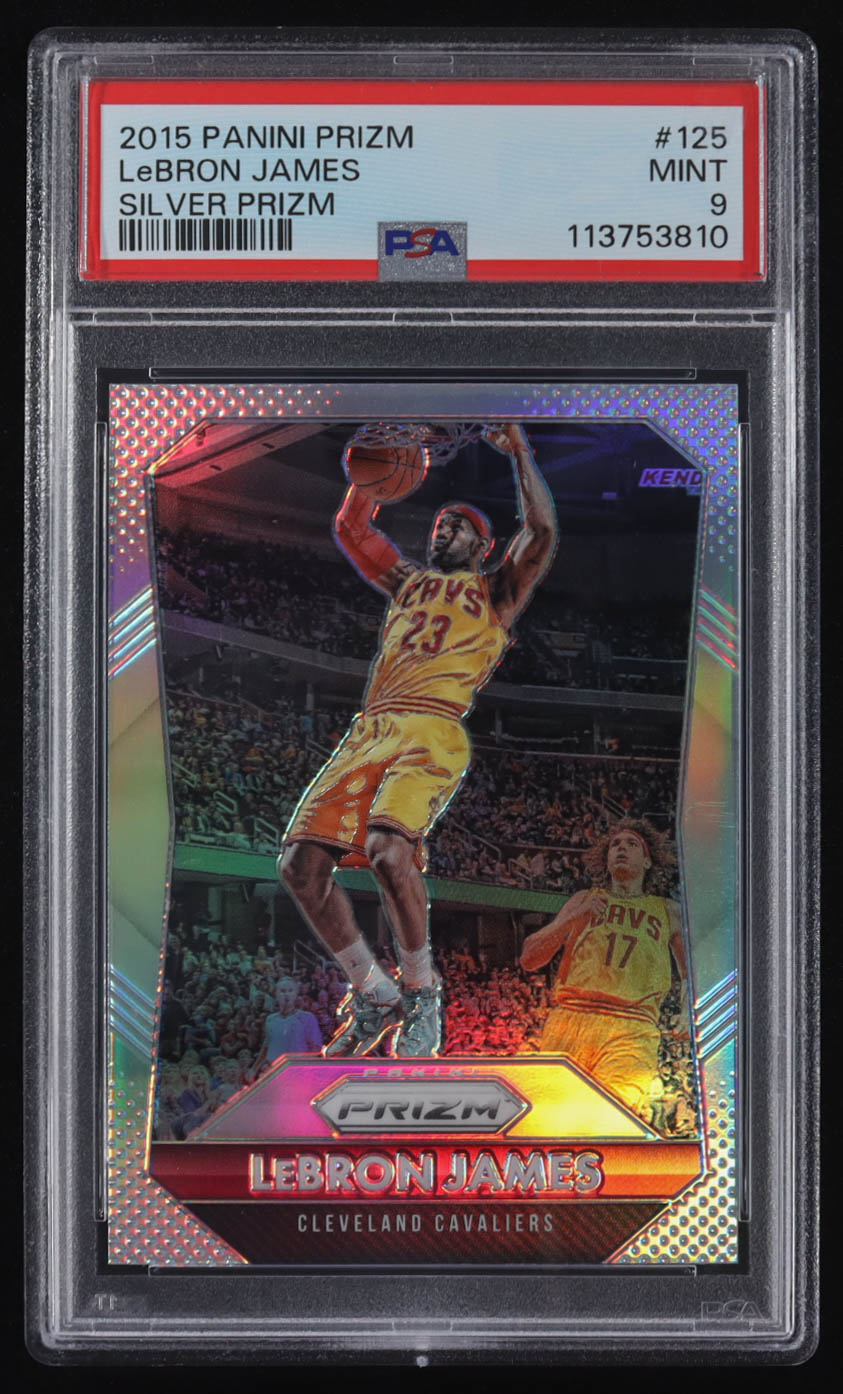 LeBron James 2015-16 Panini Prizm Prizms Silver #125 (PSA 9) at PristineAuction.com LeBron James 2015-16 Panini Prizm Prizms Silver #125 (PSA 9) at PristineAuction.com