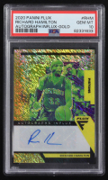 Richard Hamilton 2020-21 Panini Flux Influx Autographs Gold #11 #9/10 (PSA 10) at PristineAuction.com
