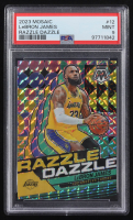 LeBron James 2023-24 Panini Mosaic Razzle Dazzle #12 (PSA 9) at PristineAuction.com