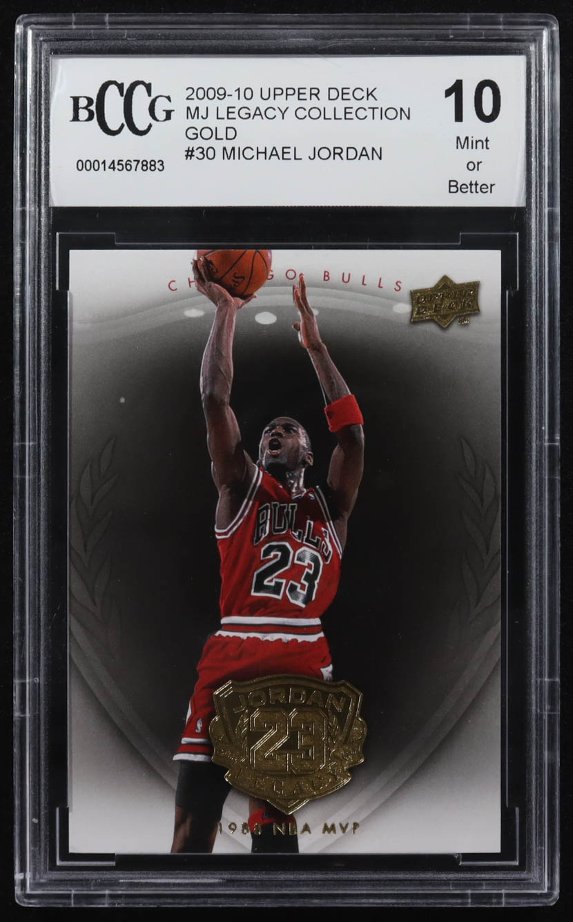 Michael Jordan 2009-10 Upper Deck Michael Jordan Legacy Collection Gold #30 (BCCG 10) at PristineAuction.com Michael Jordan 2009-10 Upper Deck Michael Jordan Legacy Collection Gold #30 (BCCG 10) at PristineAuction.com