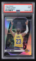 LeBron James 2024-25 Panini Prizm Prizms Silver #130 (PSA 9) at PristineAuction.com