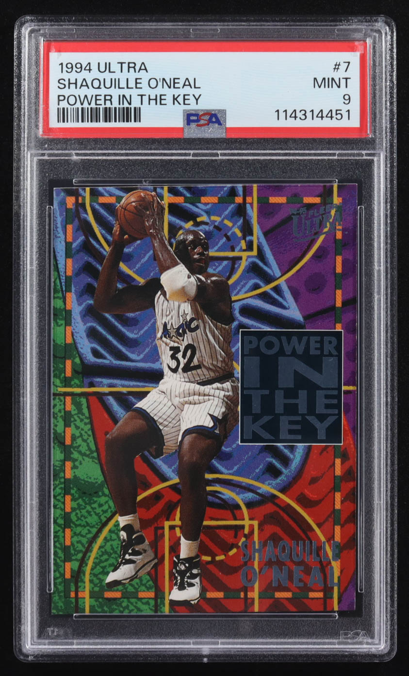 Shaquille O'Neal 1994-95 Ultra Power In The Key #7 (PSA 9) at PristineAuction.com Shaquille O'Neal 1994-95 Ultra Power In The Key #7 (PSA 9) at PristineAuction.com