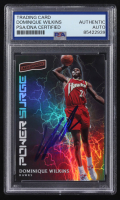 Dominique Wilkins Signed 2016-17 Panini Aficionado Power Surge #18 (PSA) at PristineAuction.com