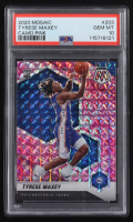 Tyrese Maxey 2020-21 Panini Mosaic Mosaic Pink Camo #203 RC (PSA 10) at PristineAuction.com
