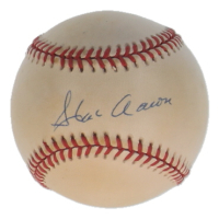Hank Aaron Signed ONL Baseball (Upper Deck) at PristineAuction.com