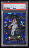 Victor Wembanyama 2023-24 Select Prizms Blue Cracked Ice #87 RC (PSA 10) at PristineAuction.com