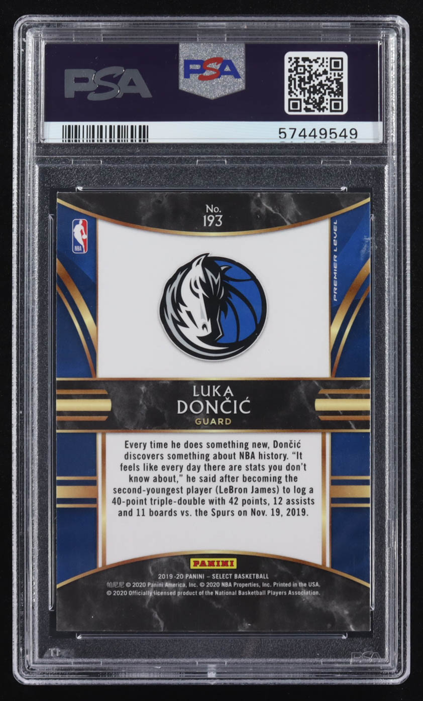 Luka Doncic 2019-20 Select #193 (PSA 10) at PristineAuction.com Luka Doncic 2019-20 Select #193 (PSA 10) at PristineAuction.com