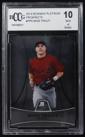 Mike Trout 2010 Bowman Platinum Prospects #PP5 RC (BCCG 10) at PristineAuction.com