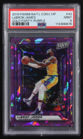 LeBron James 2019 Panini National Convention VIP Party Purple #43 #13/99 (PSA 9) at PristineAuction.com