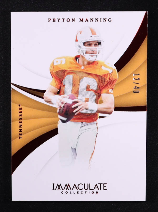 Peyton Manning 2018 Panini Immaculate Collection Collegiate #30 #12/49 at PristineAuction.com Peyton Manning 2018 Panini Immaculate Collection Collegiate #30 #12/49 at PristineAuction.com