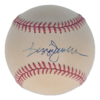 Reggie Jackson Signed OML Breast Cancer Awareness Logo Baseball (JSA) at PristineAuction.com