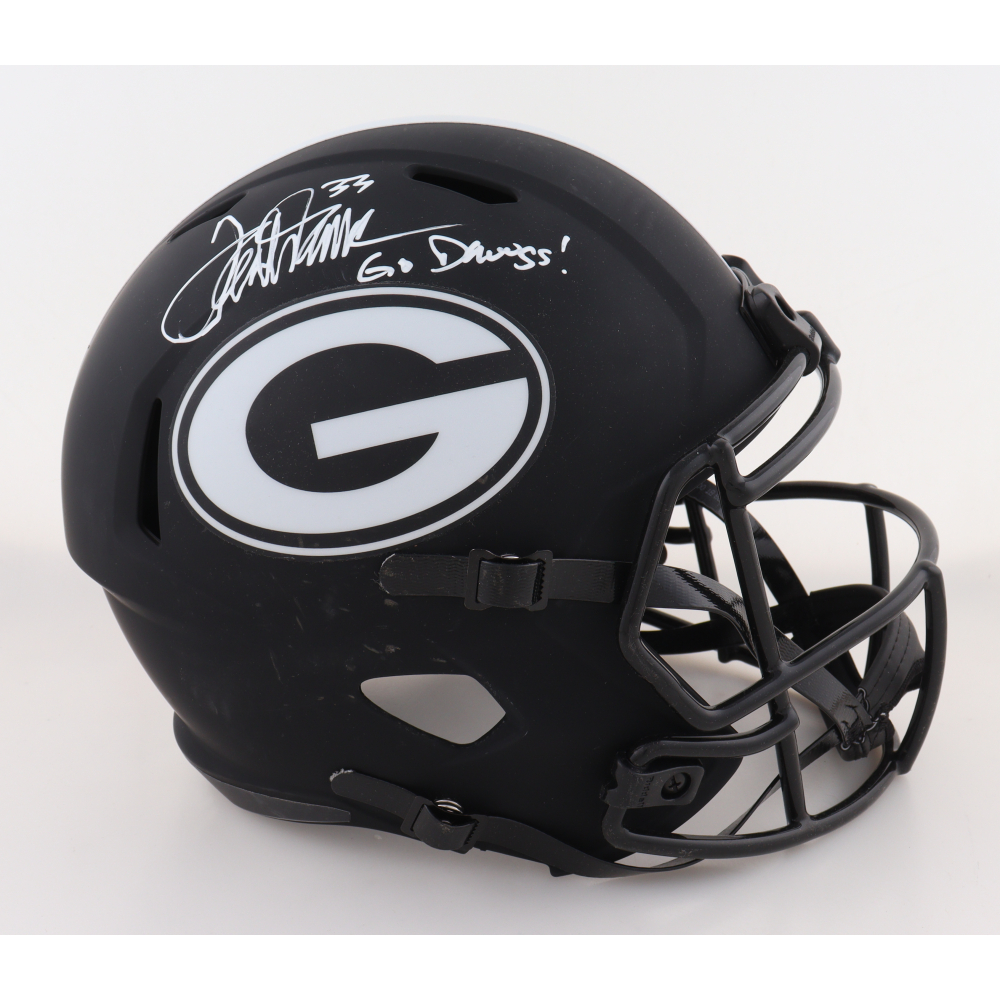 Terrell Davis Signed Georgia Bulldogs Full-Size Speed Helmet Inscribed "Go Dawgs!" (Beckett) at PristineAuction.com