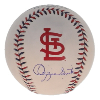 Ozzie Smith Signed OML Cardinals Logo Baseball (MLB & Fanatics) at PristineAuction.com