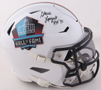 Steve Largent Signed NFL Hall of Fame Logo Mid-Size SpeedFlex Helmet with Visor Inscribed "HOF 95" (Beckett) at PristineAuction.com