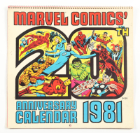 1981 Marvel Comics Vintage Art Work Calendar at PristineAuction.com