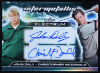 John Daly / Christopher McDonald 2025 Leaf Elextrum Intermetallic Aqua Foil Dual Signatures #I17 #2/6 at PristineAuction.com