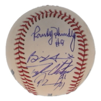 Cubs OML Baseball Signed By (9) with Steve Cishek, Randy Hundley, Tyler Chatwood, Brian Duensing (JSA) at PristineAuction.com