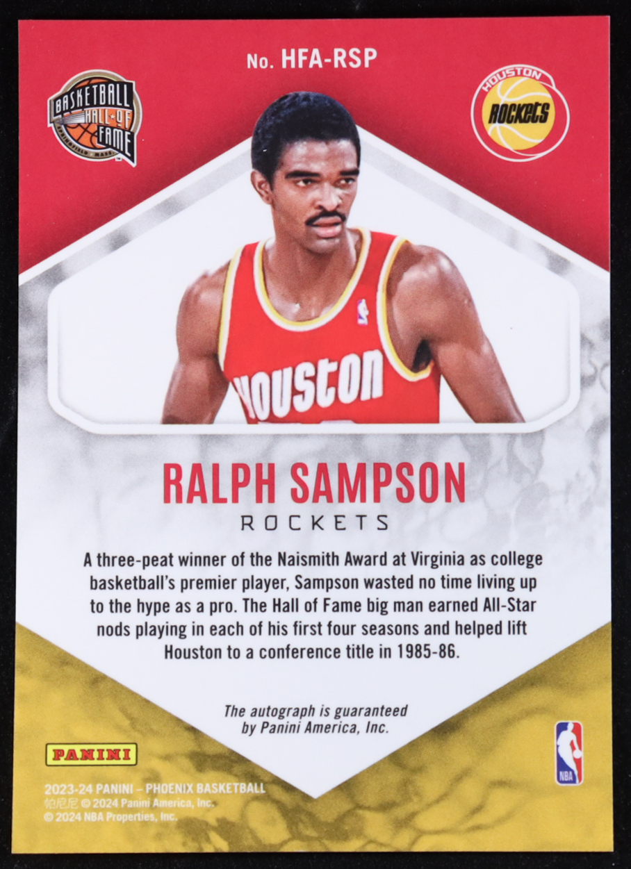 Ralph Sampson 2023-24 Panini Phoenix Hall of Fame Autographs #8 at PristineAuction.com Ralph Sampson 2023-24 Panini Phoenix Hall of Fame Autographs #8 at PristineAuction.com