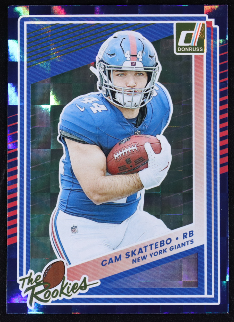 Cam Skattebo 2025 Donruss The Rookies #19 RC at PristineAuction.com Cam Skattebo 2025 Donruss The Rookies #19 RC at PristineAuction.com