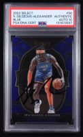 Shai Gilgeous-Alexander Signed 2022-23 Select Blue #56 (PSA | Autograph Grade 10) at PristineAuction.com