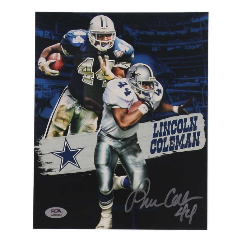 Lincoln Coleman Signed Cowboys 8x10 Photo (PSA) at PristineAuction.com Lincoln Coleman Signed Cowboys 8x10 Photo (PSA) at PristineAuction.com