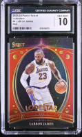 LeBron James 2023-24 Panini Select Lodestars Red #4 (CGC 10) at PristineAuction.com
