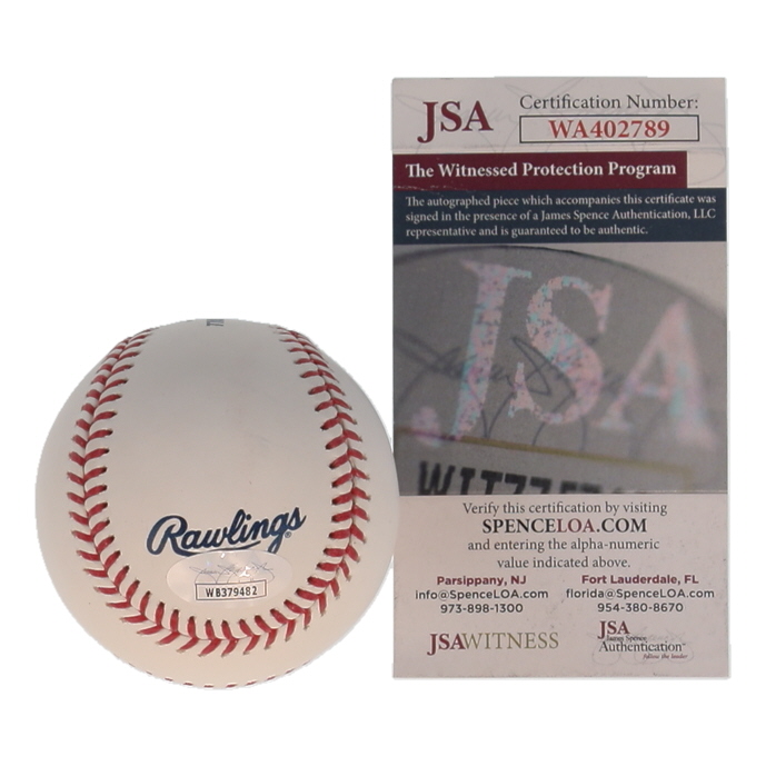 Trevor Hoffman Signed OML Hall of Fame Logo Baseball (JSA) at PristineAuction.com Trevor Hoffman Signed OML Hall of Fame Logo Baseball (JSA) at PristineAuction.com