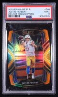 Justin Herbert 2020 Select Prizm Orange Die Cut #244 RC (PSA 9) at PristineAuction.com