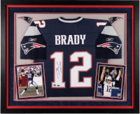 Tom Brady Signed Custom Framed Authentic Reebok Jersey Inscribed "07 NFL MVP" (Beckett, PSA, Tri-Star, Mounted Memories & GOAT) at PristineAuction.com
