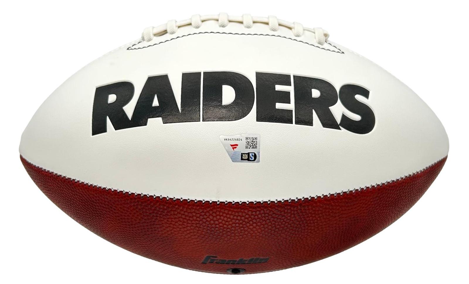 Ashton Jeanty Signed Raiders Logo Football (Fanatics) at PristineAuction.com Ashton Jeanty Signed Raiders Logo Football (Fanatics) at PristineAuction.com