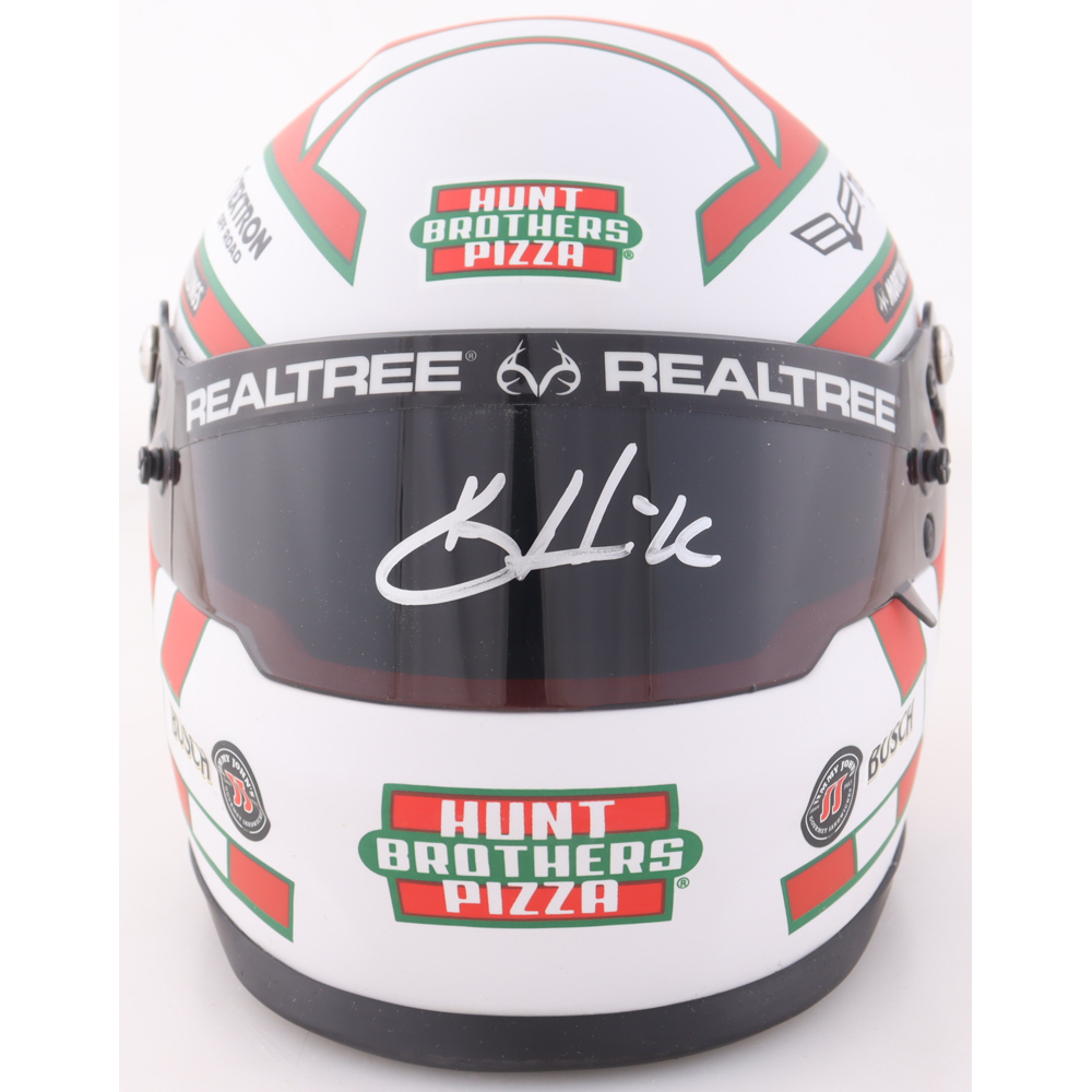 Kevin Harvick Signed NASCAR #4 Hunt Brother's Pizza 1:2 Scale Mini Helmet (PA) at PristineAuction.com