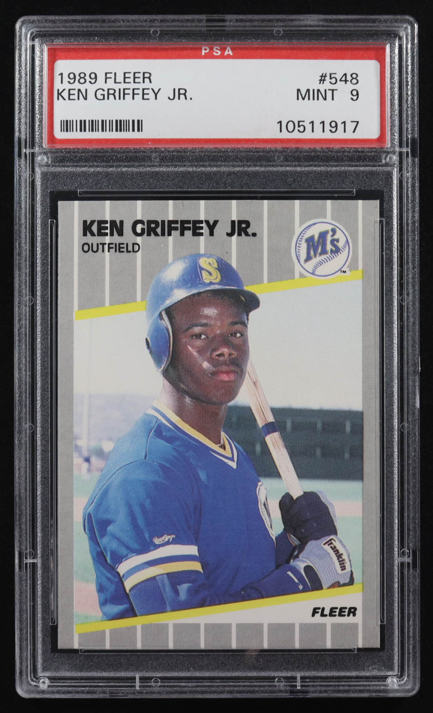 Ken Griffey Jr. 1989 Fleer #548 RC (PSA 9) at PristineAuction.com Ken Griffey Jr. 1989 Fleer #548 RC (PSA 9) at PristineAuction.com